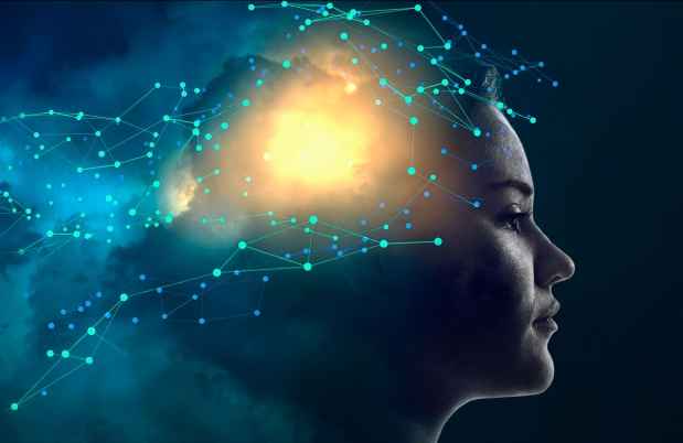 头在漩涡星系像烟云和连接点线